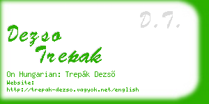 dezso trepak business card